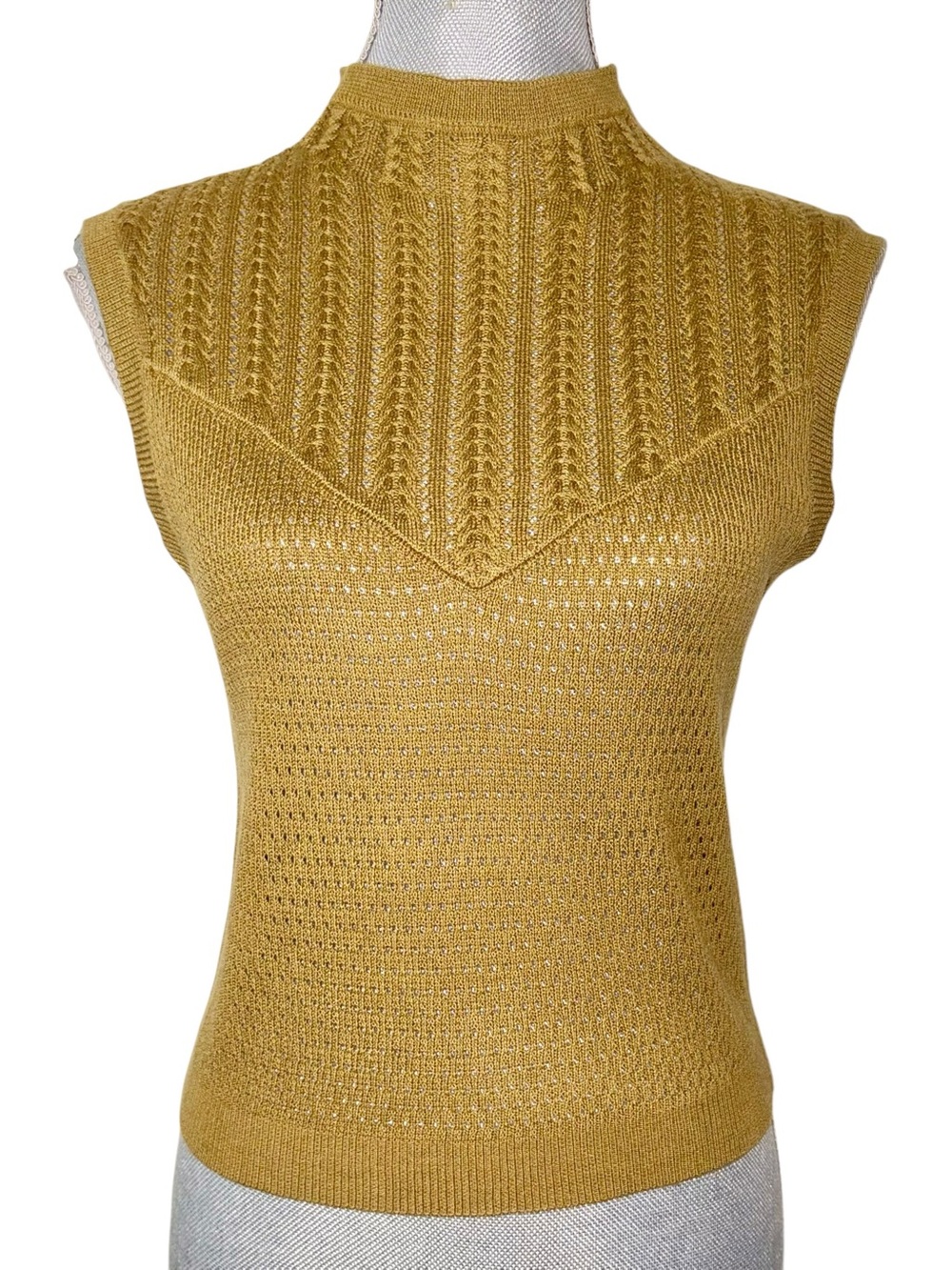 Free People Intimately Fresh Feeling Cami Olive Green Mock Neck Sweater Tank NWT - Picture 1 of 9